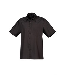 Short sleeve poplin shirt